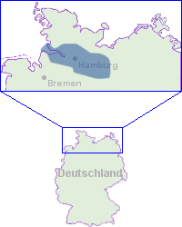 Kartendarstellung des Ausdehnungsbereiches vom Portal Tideelbe Kartendarstellung des Ausdehnungsbereiches vom Portal Tideelbe