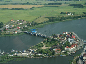 Foto: Wolgaster Schlossinsel und Peenebrücke Foto: Wolgaster Schlossinsel und Peenebrücke