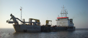 Das Bild zeigt einen Hopperbagger Das Bild zeigt einen Hopperbagger